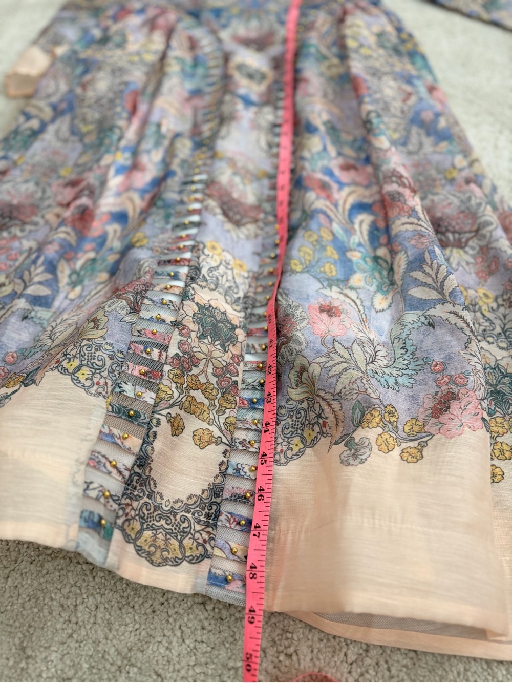 Sale‼️ Zimmer man Rebellion beaded Floral Midi Dress - Picture 12 of 15